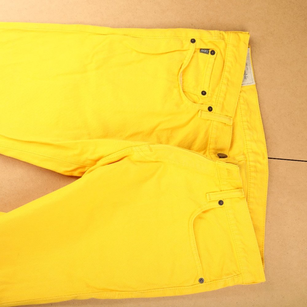 Abercrombie & Fitch Yellow Skinny Jeans 36x32